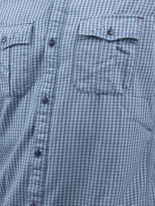 Langärmlig Hemd Geprüft Blau