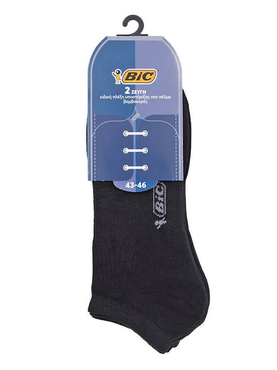 BIC Livorno Κάλτσες με Σχέδια Μαυρες 2Pack BIC Livorno Κάλτσες με Σχέδια Μαυρες 2Pack