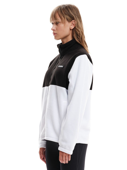 Emerson Scurt Jachetă de femei Puffer pentru iarnă White/Black