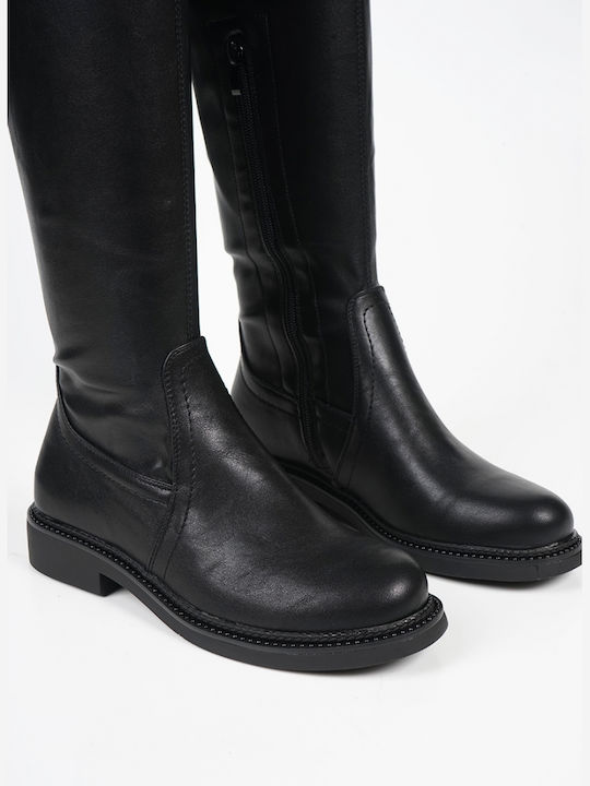 Piazza Shoes Over the Knee Women's Boots Black