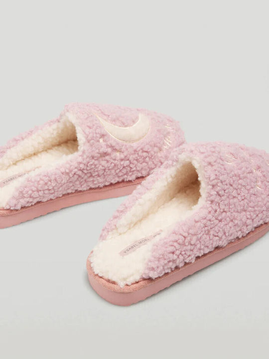 Ysabel Mora Winter Women's Slippers in Pink color