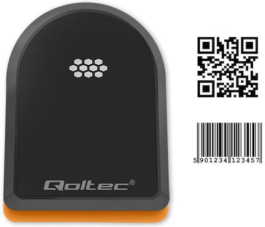 Qoltec Handheld-Scanner Drahtlos mit 2D- und QR-Barcode-Lesefunktion