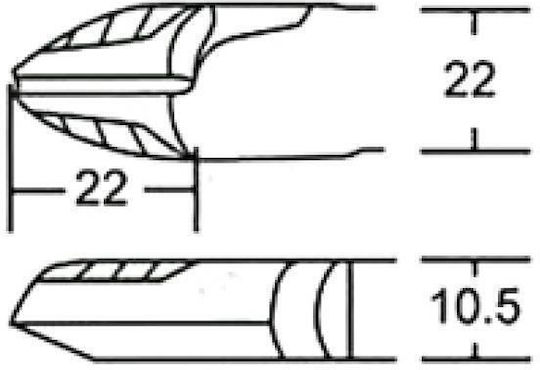 Pro Schrägschneider Schräge Länge 168mm 5Stück