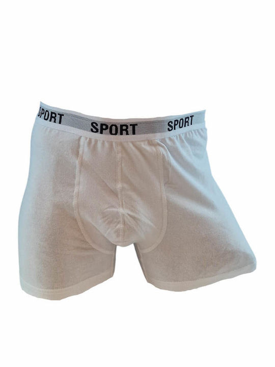 Onurel Herren Boxershorts White mit Mustern 1Packung