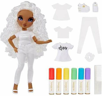 MGA Entertainment Color Create DIY Fashion Doll - Purple Eyes/Curly Hair Κούκλα Rainbow High για 4+ Ετών 22εκ.