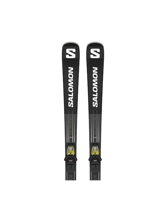 Salomon S Max Unisex Πέδιλα Σκι σε Μαύρο Χρώμα με Δέστρες Salomon S Max Unisex Πέδιλα Σκι σε Μαύρο Χρώμα με Δέστρες