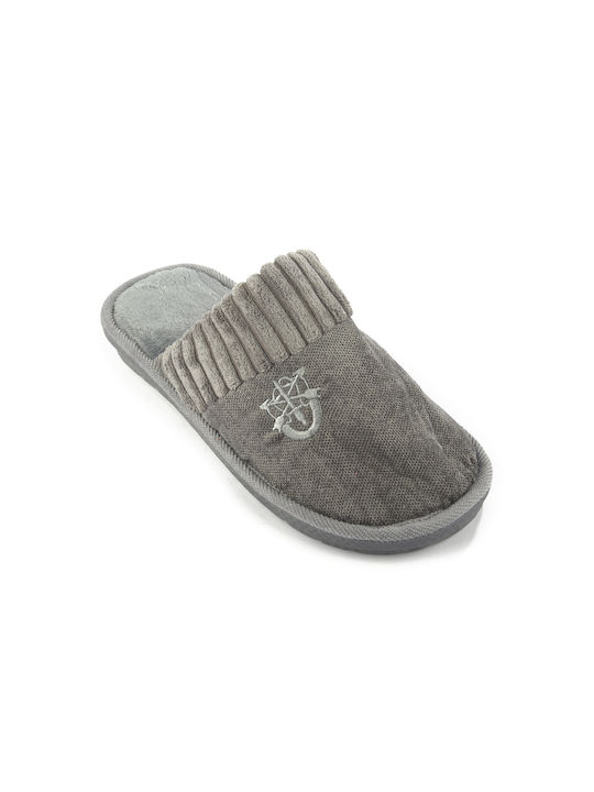 Fshoes Men's Slipper Gray