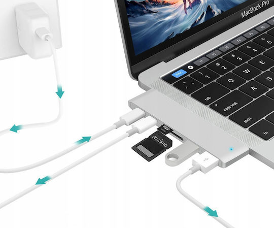Dual USB-C Docking Station cu HDMI PD Gray (CO2-0117)