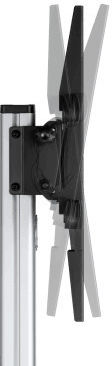 Sbox FS-444 Βάση Τηλεόρασης Δαπέδου έως 86" και 50kg Ασημί