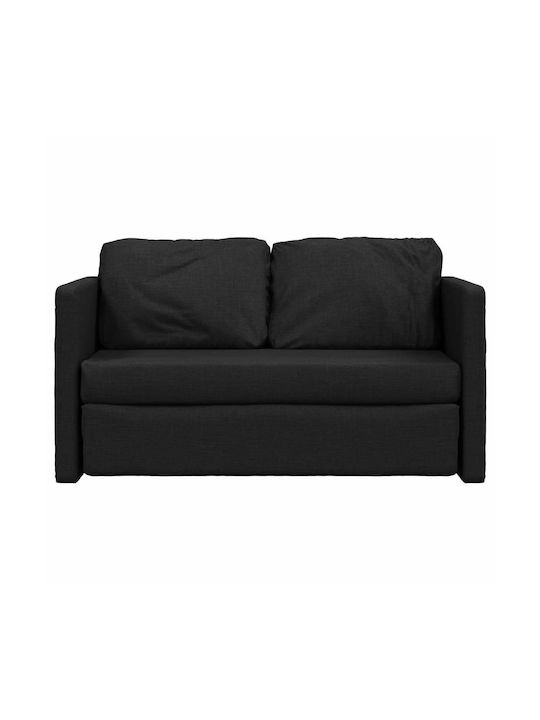 Doppelsitzer Sofa Bett Schwarz 112x60x55cm