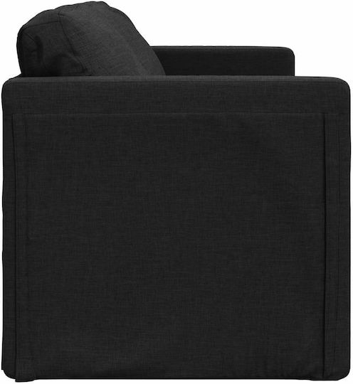 Canapea Cu Două Locuri Pat Negru 112x60x55cm