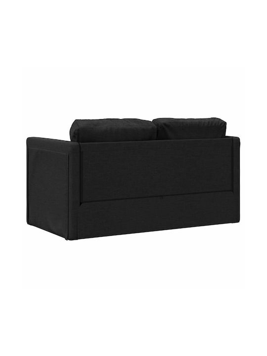 Doppelsitzer Sofa Bett Schwarz 112x60x55cm