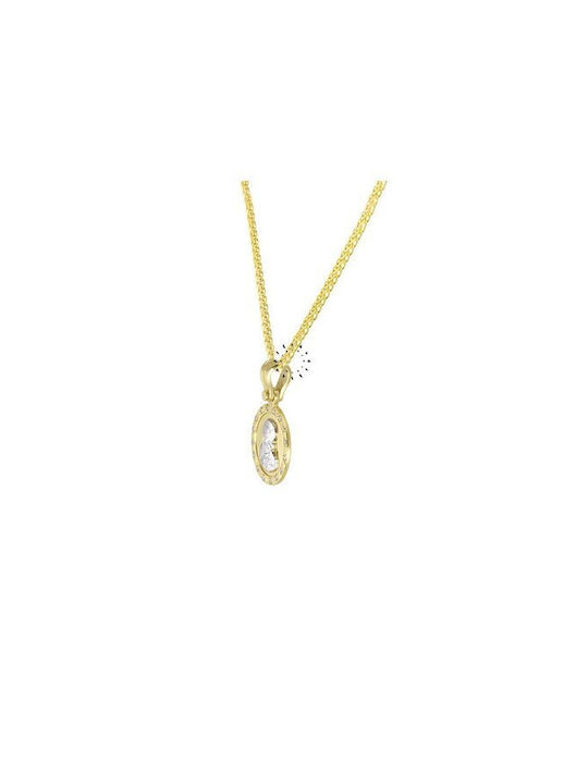 Triantos Pendant Kids Talisman with Chain from White Gold 14K 072MEF5365