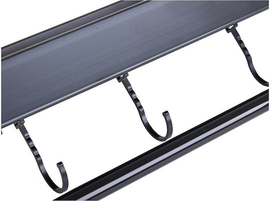 Wall Metal Shelf 11cm Black