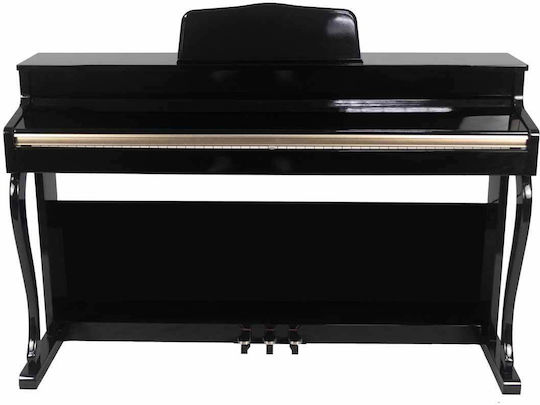 Parker Acustic În poziție verticală Pian JDP-140P cu 88 Ponderat Clape Negru