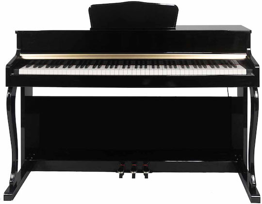 Parker Acustic În poziție verticală Pian JDP-140P cu 88 Ponderat Clape Negru