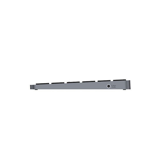 Unitek D1092A Keyboard USB-C Docking Station με DisplayPort 4K PD Ethernet Γκρι
