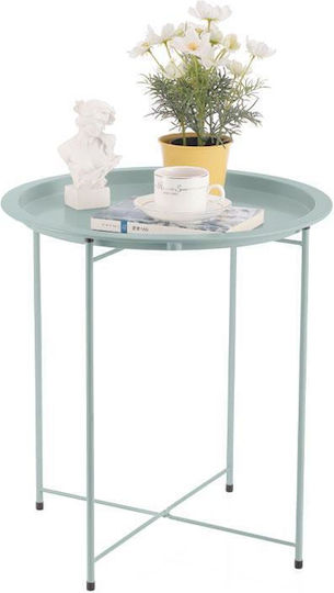 Rundes Beistelltisch Wr Metall Mint M47xL47xH50cm