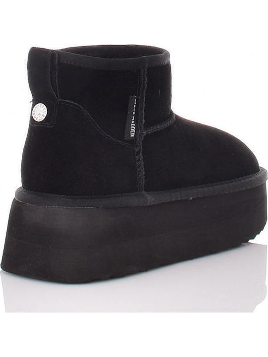 Campfire Wildleder Stiefeletten Damen Schwarz