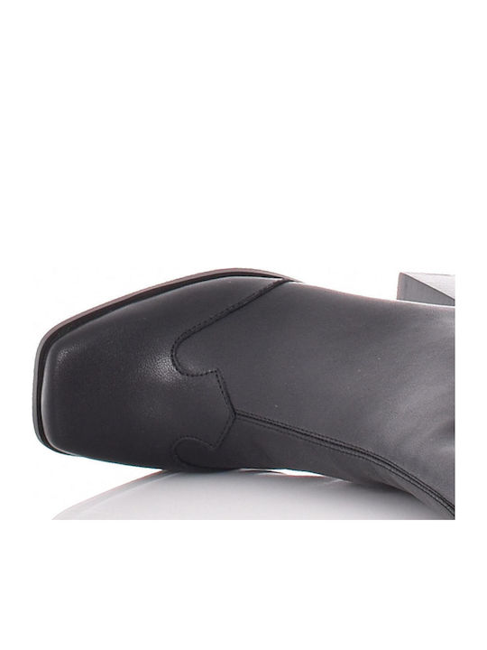 Duchess Leder Stiefeletten Damen Schwarz