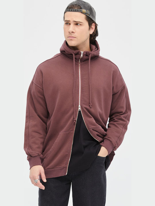 Sweatshirt with Hood Bordeaux.