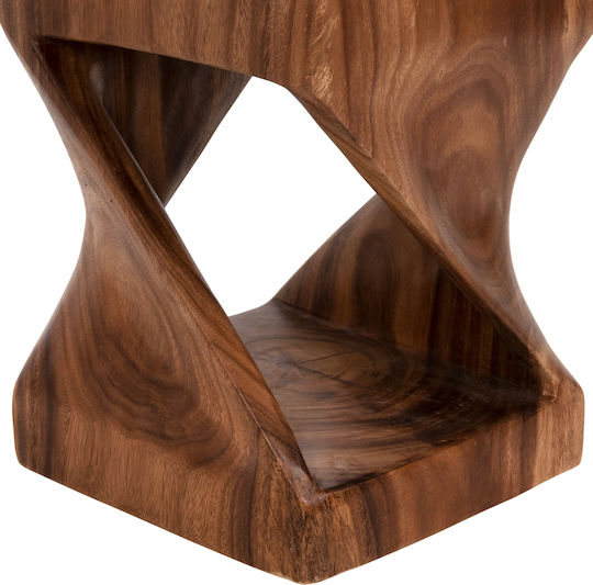 Hocker Für das Wohnzimmer Hölzernes Gebo Walnut 35x35x46.5cm