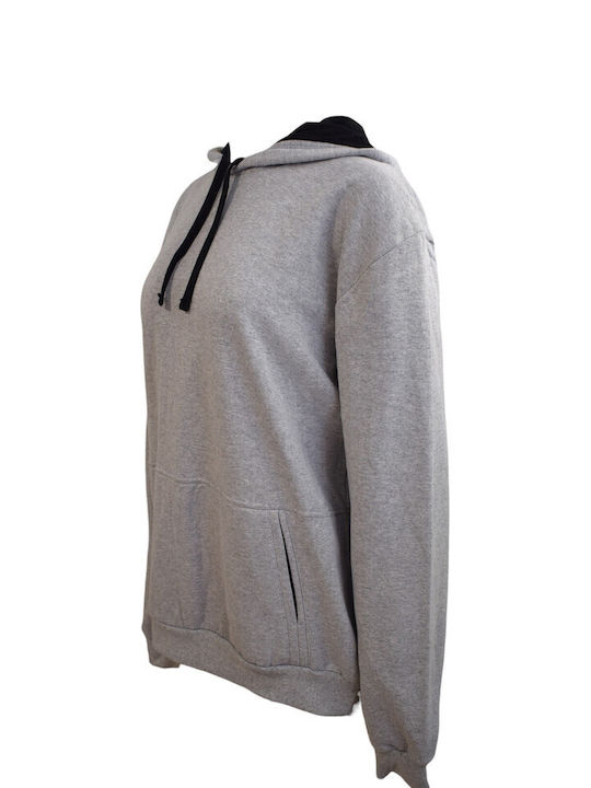 Bodymove Men's Sweatshirt with Hood and Pockets GRI