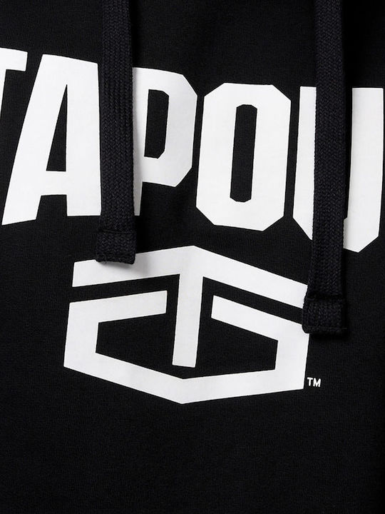 Φούτερ με Κουκούλα Black/White