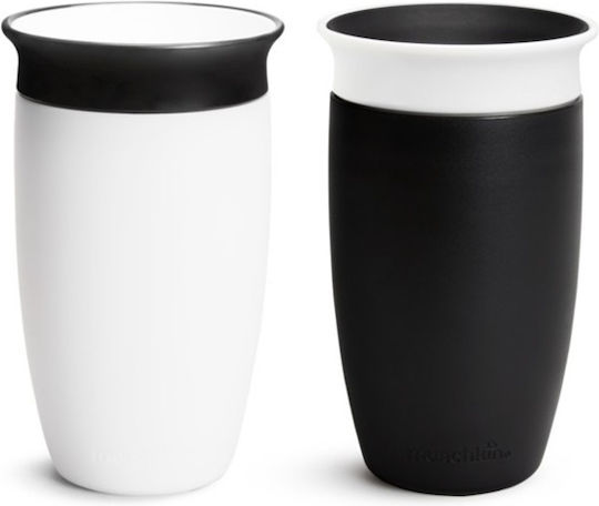 Munchkin Παιδικό Ποτηράκι Miracle 360 Sippy Cup από Πλαστικό Μαύρο 296ml για 12m+