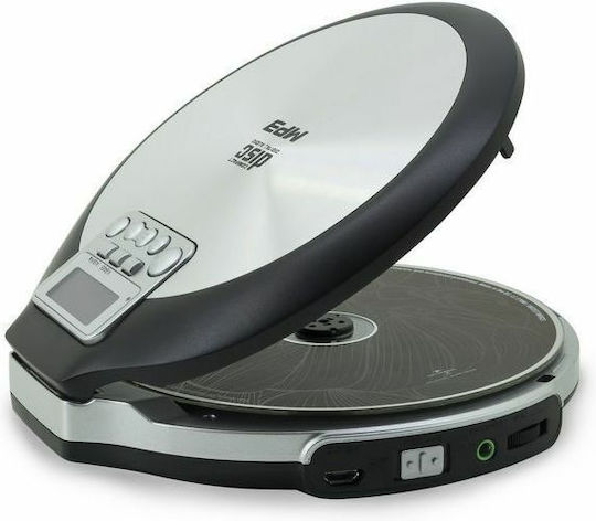 Soundmaster Tragbares Radio-CD-Spieler mit CD Silber