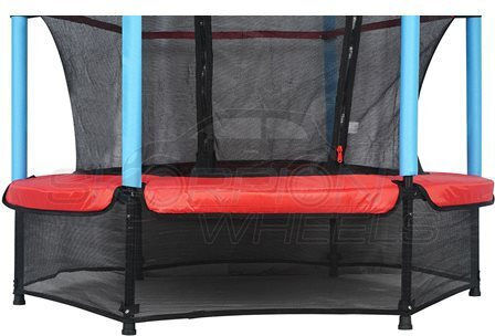 Skorpion Wheels Trambulină În Aer Liber Diametru 137cm Cu Net Roșu