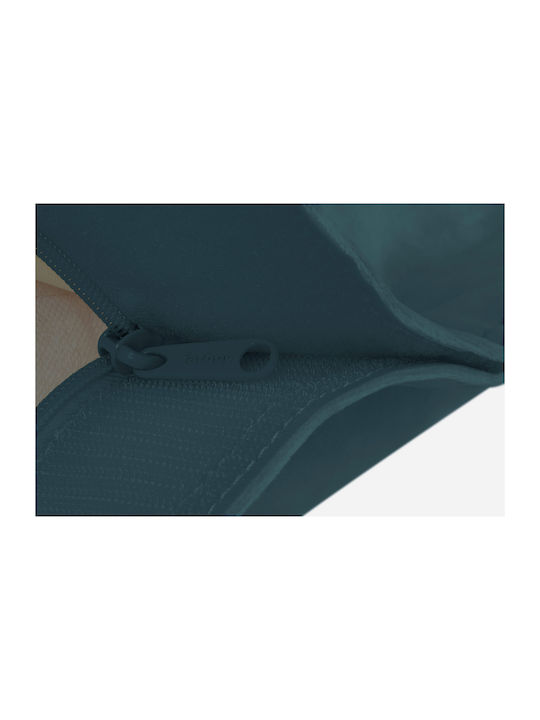 Πουφ Μαξιλάρα Αδιάβροχη Original Slim Velvet Recycled Petrol 120xx155cm