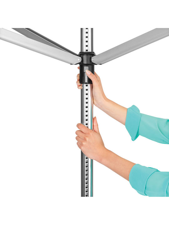 Brabantia Πτυσσόμενη Απλώστρα Δαπέδου από Αλουμίνιο με Μήκος Απλώματος 3.12m