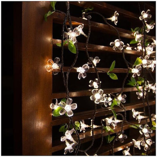 Solar Light Flower Cold White with Photocell IP67