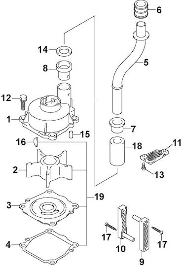 Johnson Piesă de schimb pentru motor de barcă