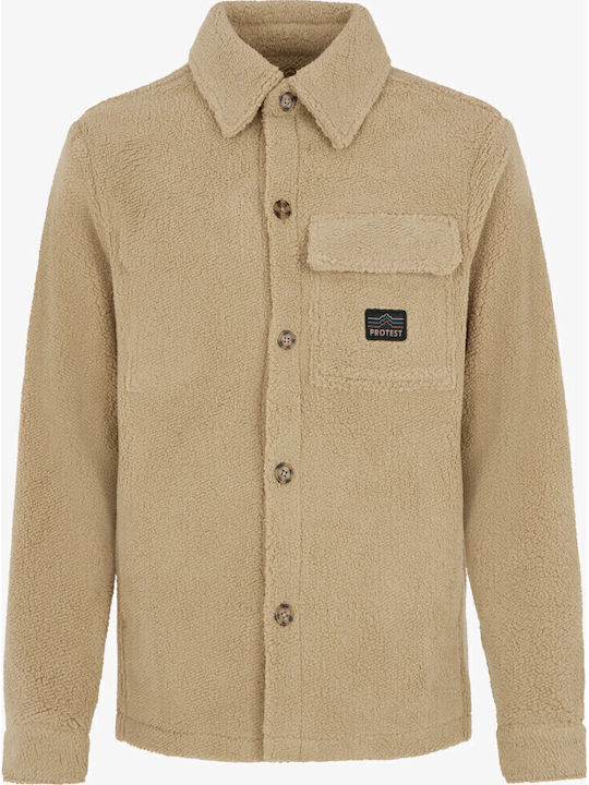 Μακρυμάνικo Πουκάμισο σε Κανονική Γραμμή Bamboobeige