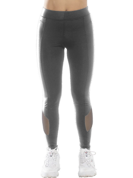 Bodymove Ausbildung Frauen Lang Leggings Hochgeschnitten Gray