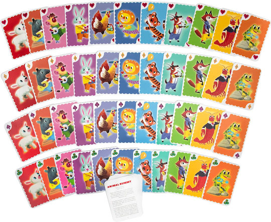 Настолна игра Animal Rummy за 1+ играчи 5+ години (EN) EeBoo