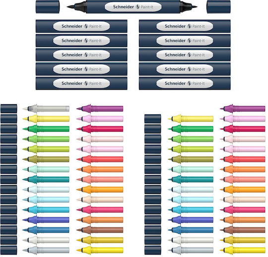 Schneider Paint-it 040 Markere de Proiectare Colorful 72buc
