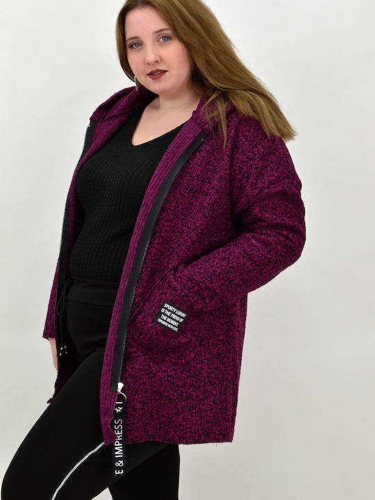 Damen Jacke Magenta