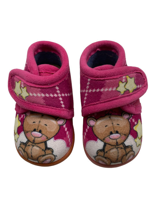 Adam's Shoes Kids Slippers Boots Fuchsia