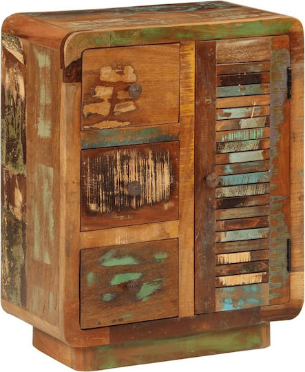 Wooden Storage Cabinet with 3 Drawers L55xW30xH70cm