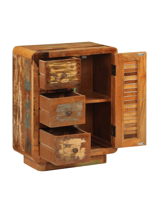 Wooden Storage Cabinet with 3 Drawers L55xW30xH70cm