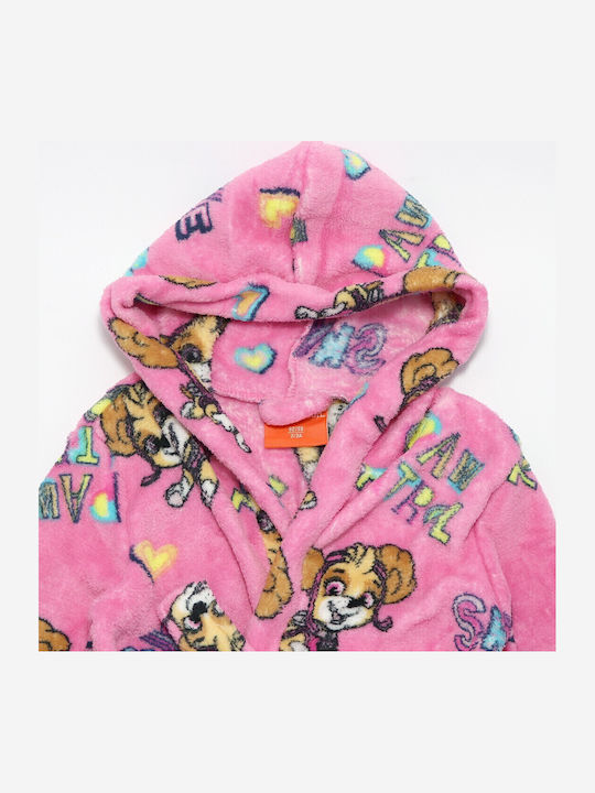 Nickelodeon Kids' Robe Winter Fleece Pink Paw 52