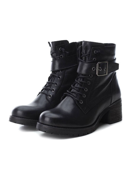 Carmela Footwear Leder Damen Knöchelstiefel Schwarz