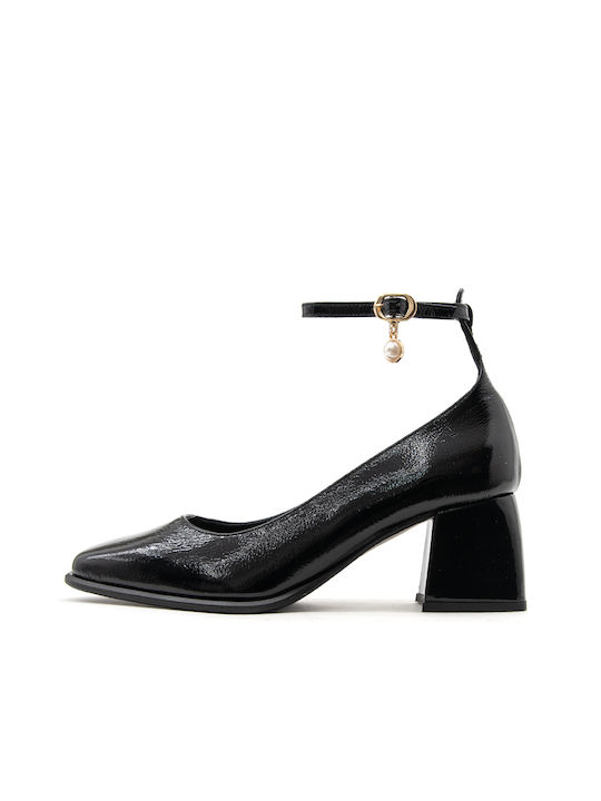 I Athens Patent Leather Black Heels