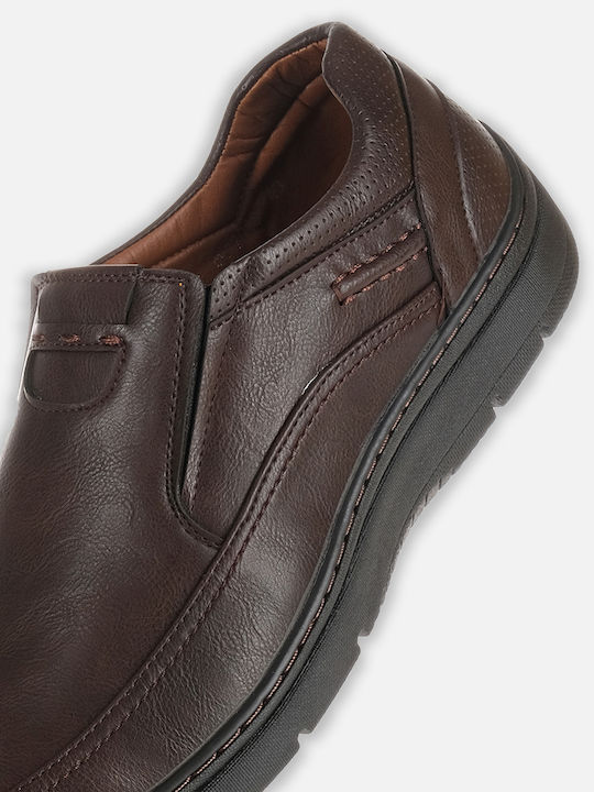 Cockers Men's Leather Casual Shoes Brown