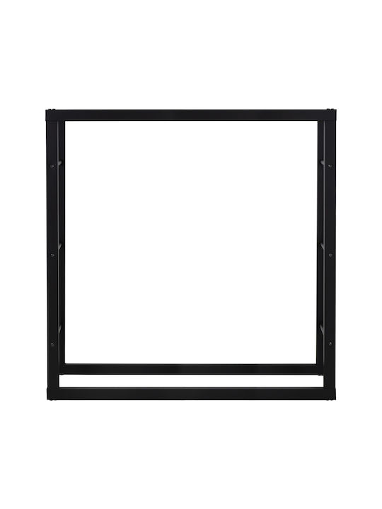 ML-Design Μεταλλικό Ράφι Αποθήκευσης Ξύλων Μαύρο ML-Design Μεταλλικό Ράφι Αποθήκευσης Ξύλων Μαύρο