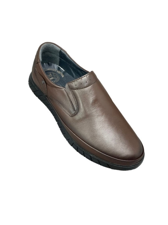 Smart Steps Men's Leather Casual Shoes Brown