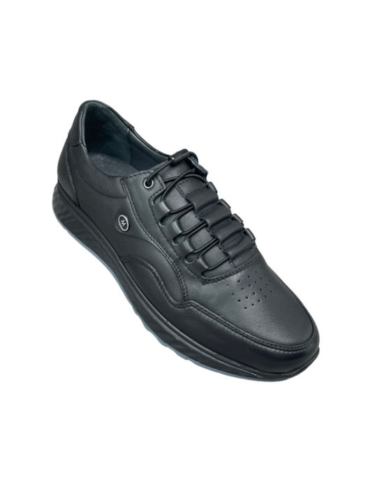 Smart Steps Men's Leather Casual Shoes Black